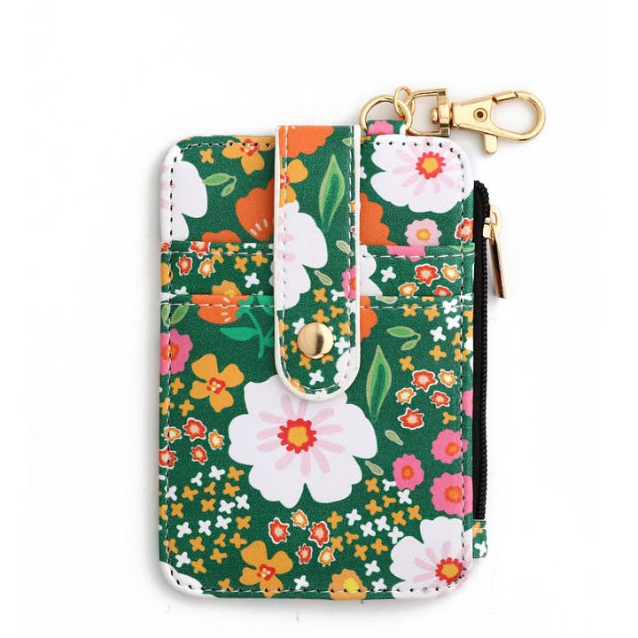 ACCITY - Wholesale Card Holder - Women's - PRINTED HEM CARD HOLDER WALLET KEYCHAIN_CWMM12878