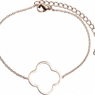 Pulsera flor rosa abierta para venta al por mayor de Style Republic - Carsten Maletz