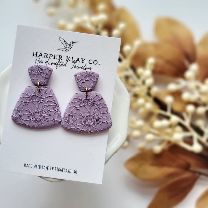 The Hadley Set- Polymer Clay Dangle Earrings for wholesale by Harper Klay Co