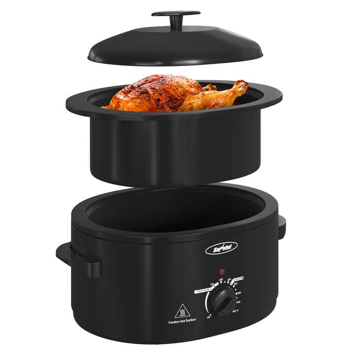 Heynemo - Wholesale Roaster - RoyalCraft 8-Quart Slow Cooker with Self-Basting Lid
