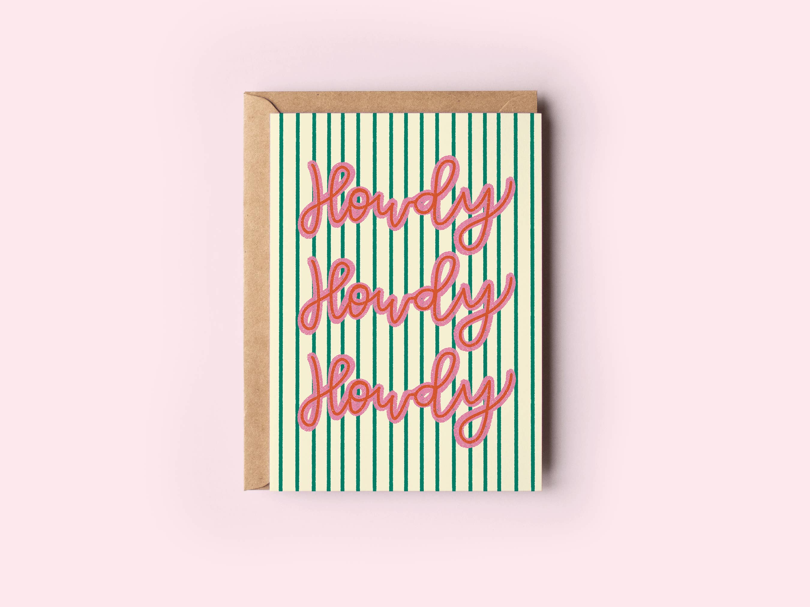 The Shelley Society - Wholesale Everyday Greeting Card - Howdy Howdy Howdy Cowboy Western Greeting Card