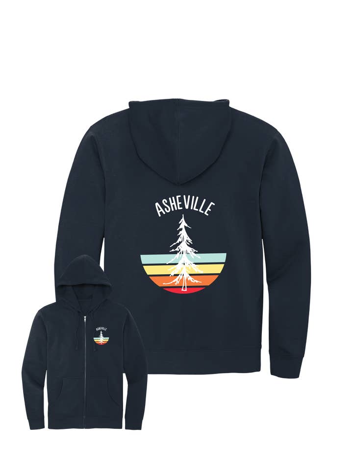 MT Brand Apparel - Wholesale Hoodie - Unisex - Colorful Pine - Customizable - Full Zip Hoodie4