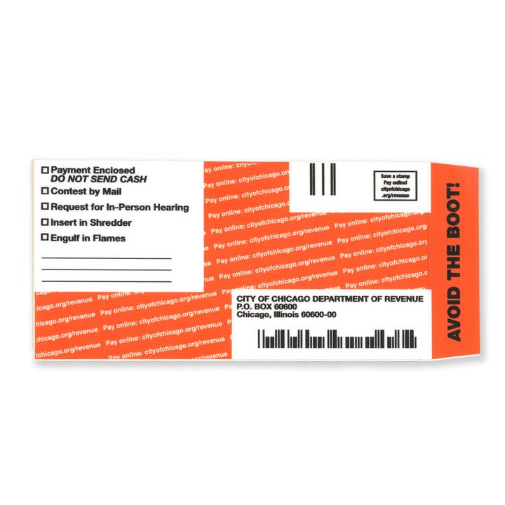 Transit Tees - Wholesale Sticker - Parking Ticket Sticker