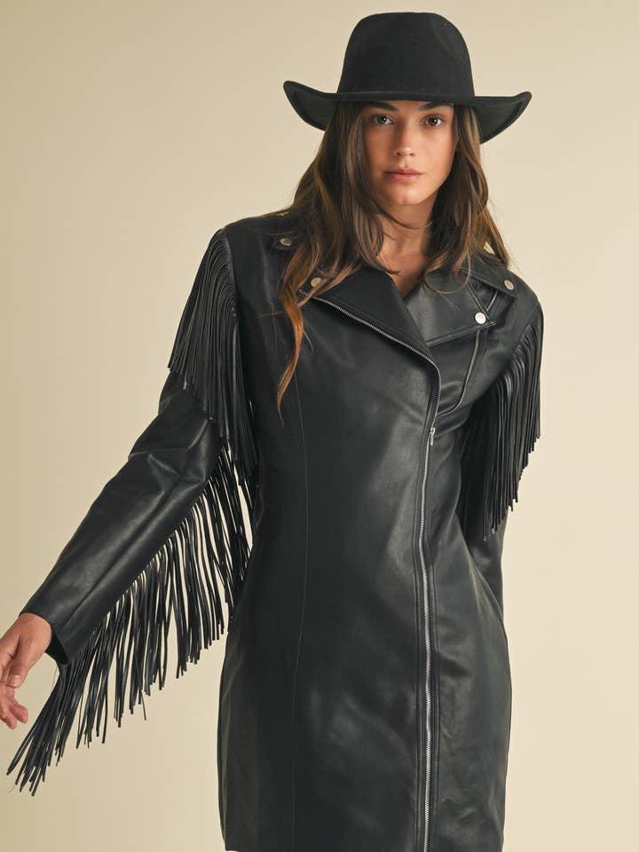 Abito blazer in ecopelle per la vendita all'ingrosso da parte di Endless Blu