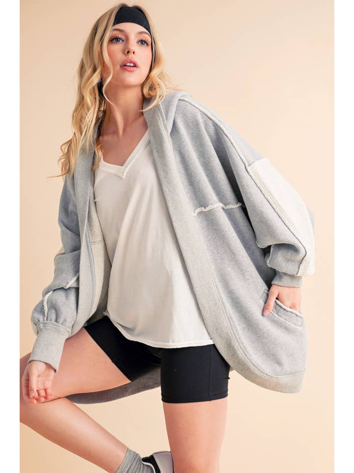 AEMI + CO - Wholesale Cardigan - Women's - 5134FK Janely Hooded Cardi 1