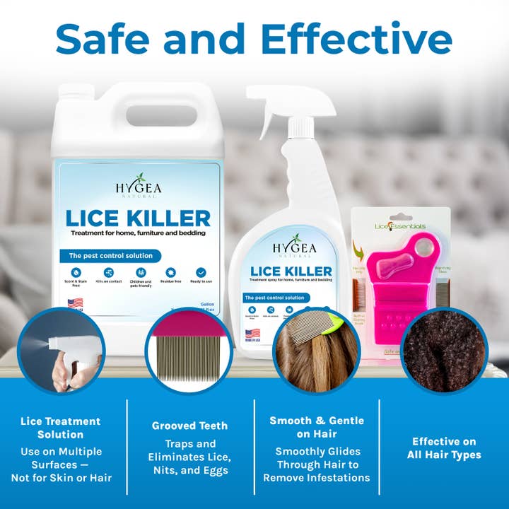 Hygea Natural - Wholesale Insect Repellent - Hygea Natural Lice Spray for Home, Furniture, Bedding4