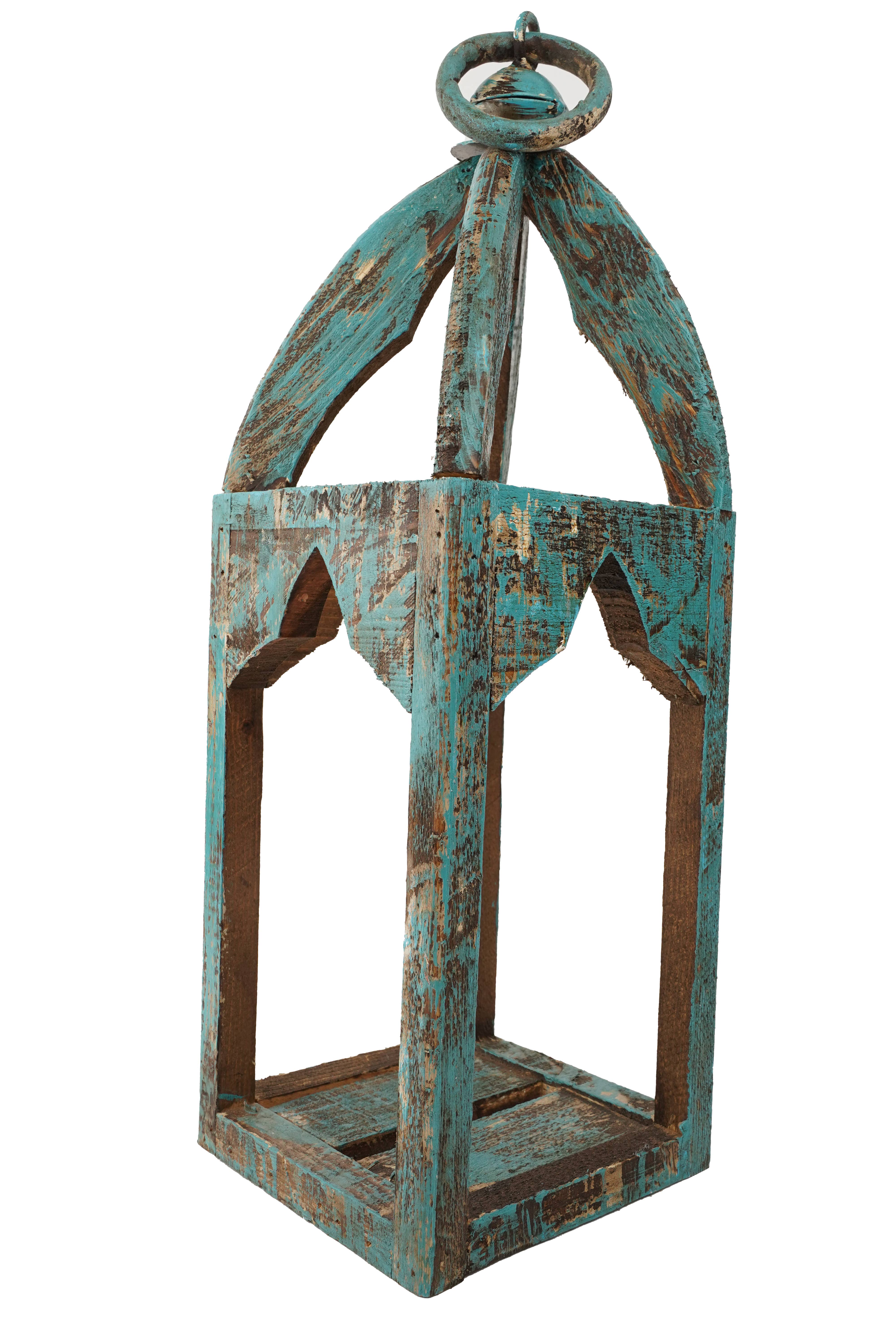 My Amigos Imports - Wholesale Lantern - Mesa Trails Wood and  Iron Lantern-8x8x22 inches-5 Colors0