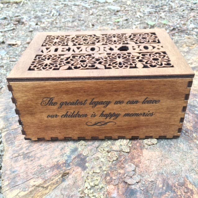 Wooden Memory Box for wholesale by Cornish Whispers