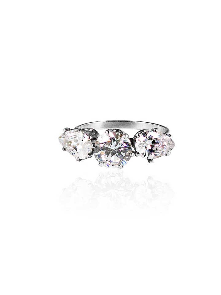 ANILLO DE PLATA TRINITY, GOTAS para venta al por mayor de Jewelry by Moette