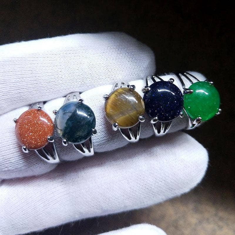 Gypsy Soul - Wholesale Jewelry Set - Genuine Semi Precious Gemstone Ring Set -100 Pcs1