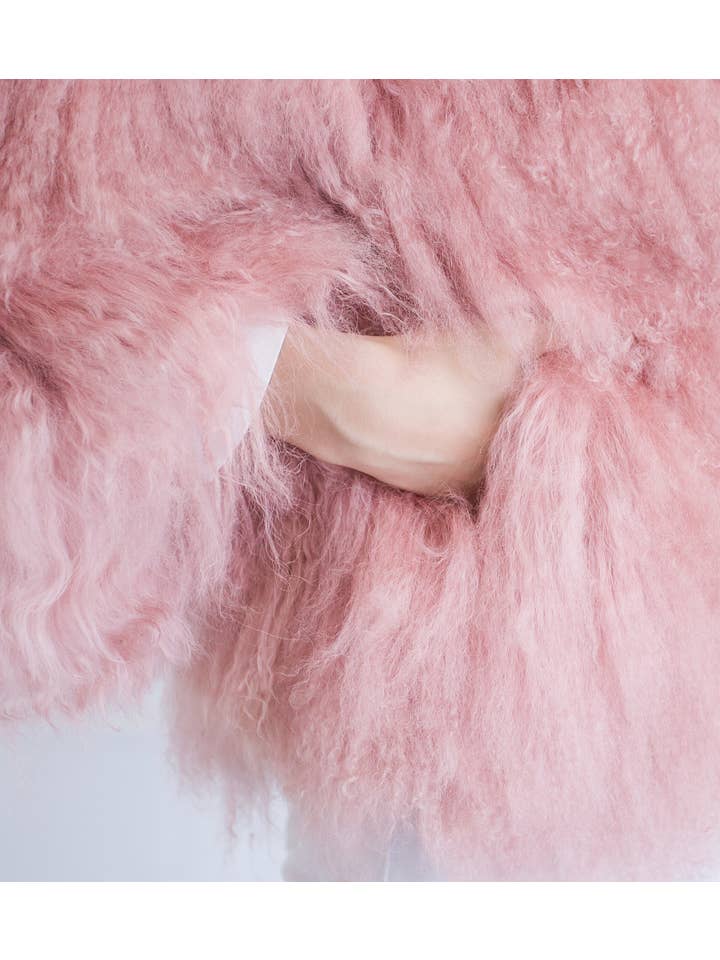 Pellobello - Wholesale Jacket - Women's - Shearling Jacket Strawberry Cream2