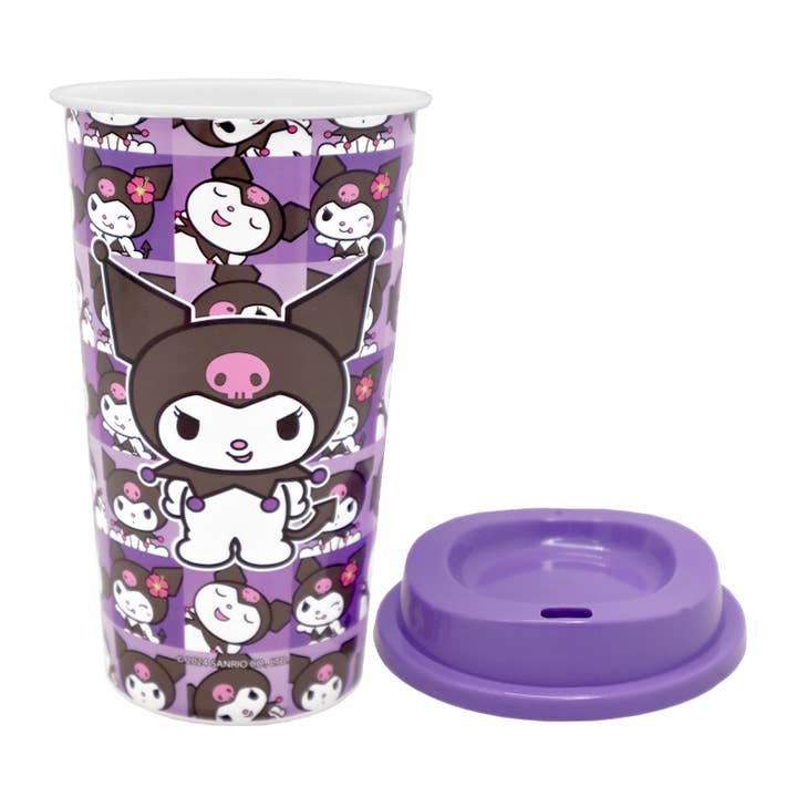 PINEAPPLE Beauty - Wholesale Drinking Glass/Cup - UPD JOPT Kuromi 20oz Tumbler Cup with Lid - 6 pcs