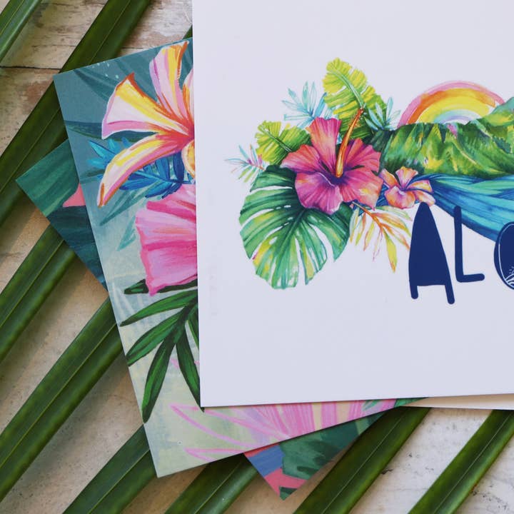 Lauren Roth Art - Wholesale Postcard - Aloha Postcards2