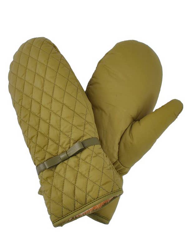 Quilted Puffer Mitten Gloves for wholesale by Artini Accessories