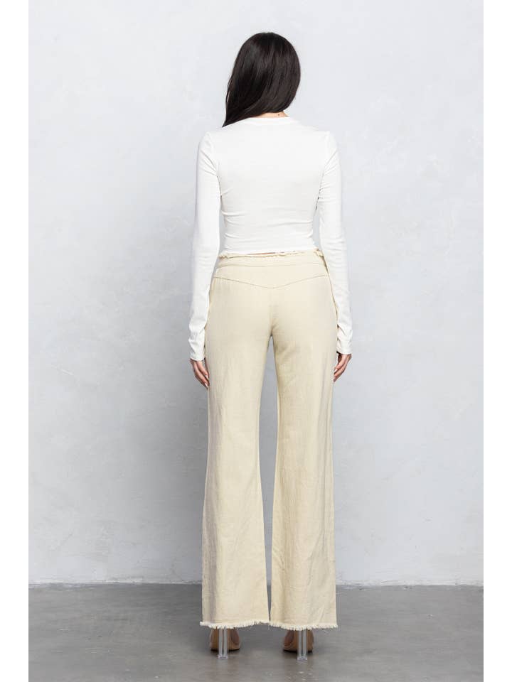 No Vacancy - Wholesale Knit Top - Women's - Fine ribbed hook & eye detail long sleeve top