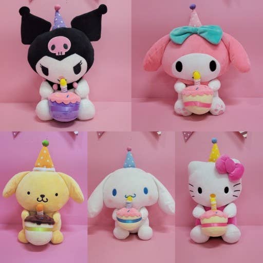 K_Wonderland – wholesale Stuffed/plush toy – Kids & baby – Sanrio Characters Party Hat Cake Plush CelebrationCollection