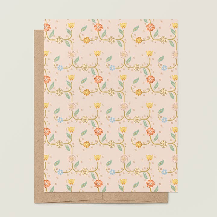 Carte de vœux Wildflower Steps A2 pour la vente par re:mused studio