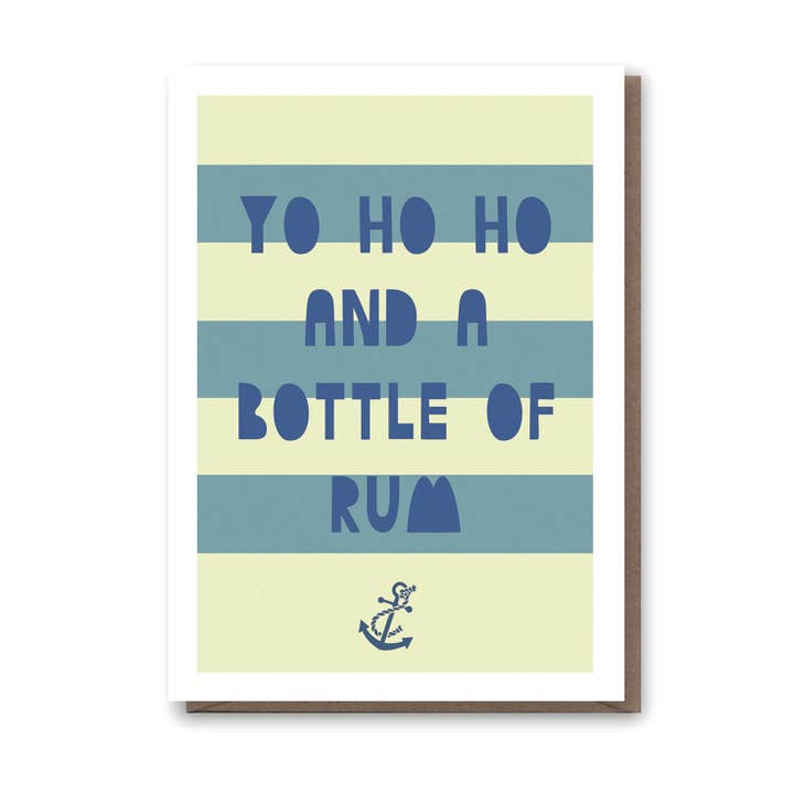 Yo Ho Ho FSC Credited Christmas Card for wholesale by Hole In My Pocket