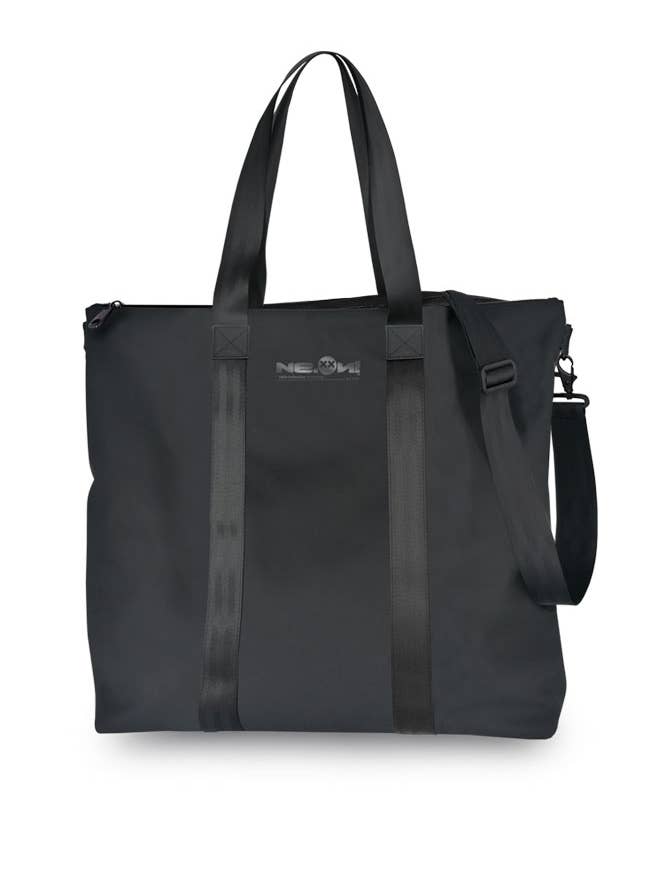 Tote bag Black, 100% reflective ⚡ for wholesale by Ne.on! Milano