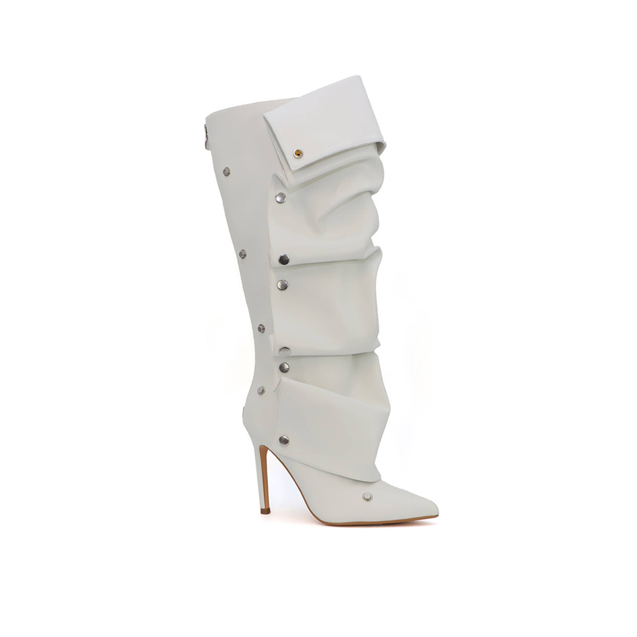 Stella Shoes - Wholesale Boots - Women's - YI-NAYLA-39 WRINKLED FRONT POINTY HEEL AND TOE BOOTS3