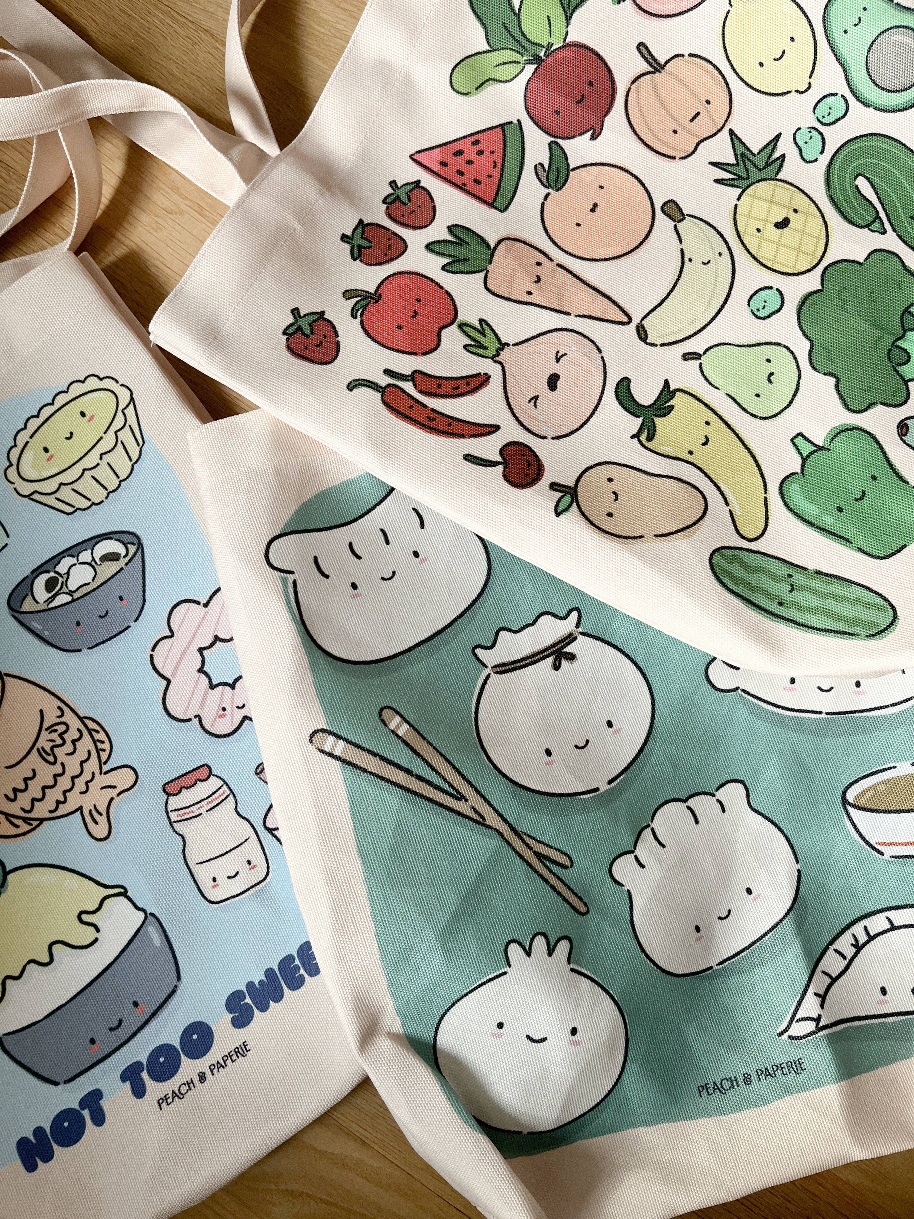 peach & paperie - Wholesale Tote Bag - Unisex - Dumpling Tote Bag3
