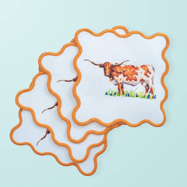 Taylor Paladino - Wholesale Dinner & Cloth Napkin - Longhorn Cocktail Napkins