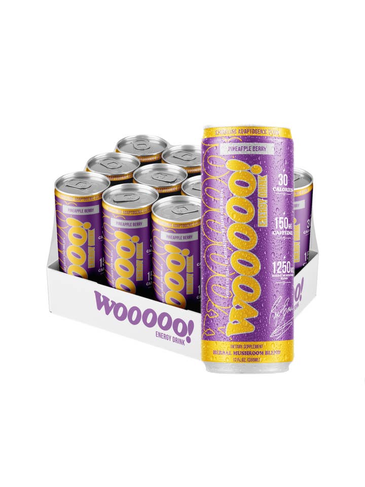 * NEW * Pineapple Berry 12 Pack for wholesale by WOOOOO! ENERGY DRINK