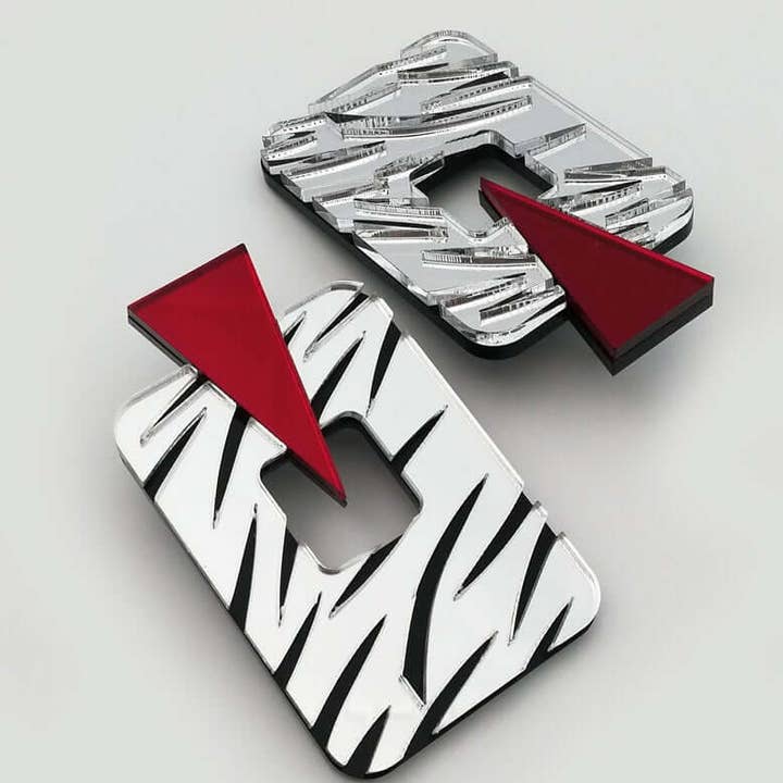 Funk Da Queen - Wholesale Dangle Earrings - Funky Zebra | Earrings1