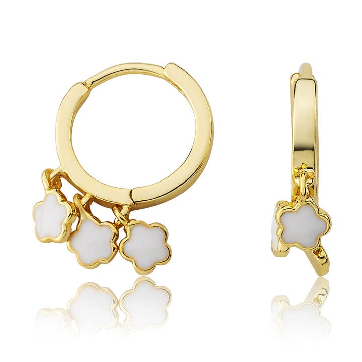 Boucle d'oreille en émail pour la vente par Little Miss Twin Stars