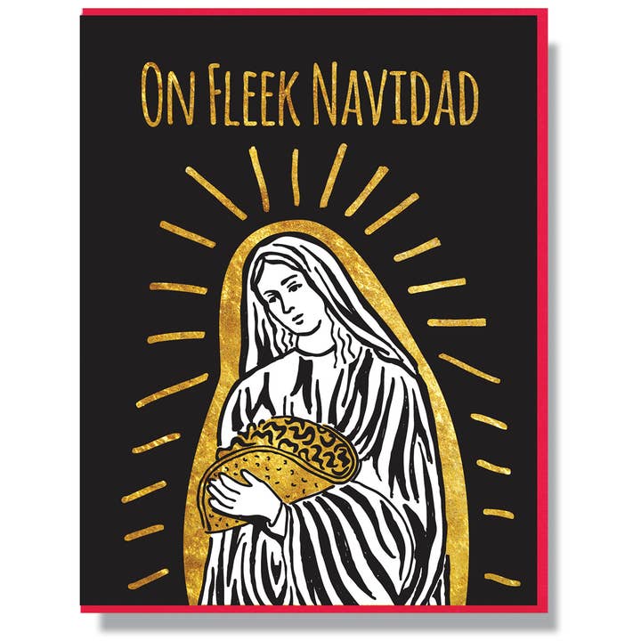 Sur Fleek Navidad Card pour la vente par Smitten Kitten