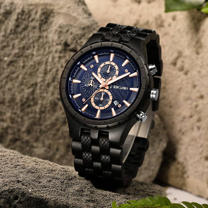 Vikingenes - Wholesale Wrist Watch - Men's - Men's Personalized Engraved Wooden Watch 6