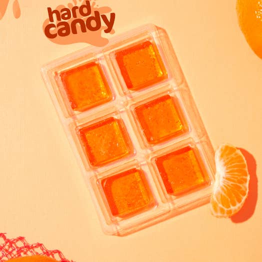 Tangerine Hard Candy Squares for wholesale by Pure Sugar Candy