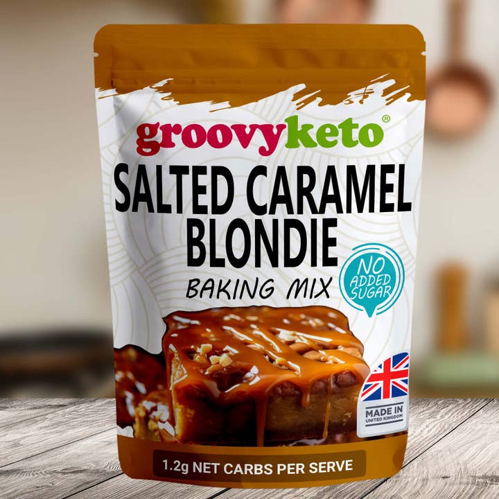 Groovy Keto – wholesale Brownie mix – Groovy Keto Salted Caramel Blondie Mix