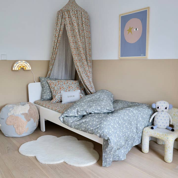 Moozle - Wholesale Bed canopy – Child & baby - Bed Canopy Organic Cotton Floral BARNEY Print2