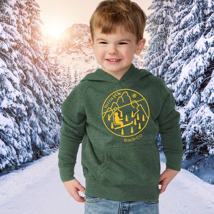 Spruce Seed LLC - Wholesale Hoodie - Kids - Kids Hoodie Pray For Pow Toddler-Ski Snowboard Sweatshirt