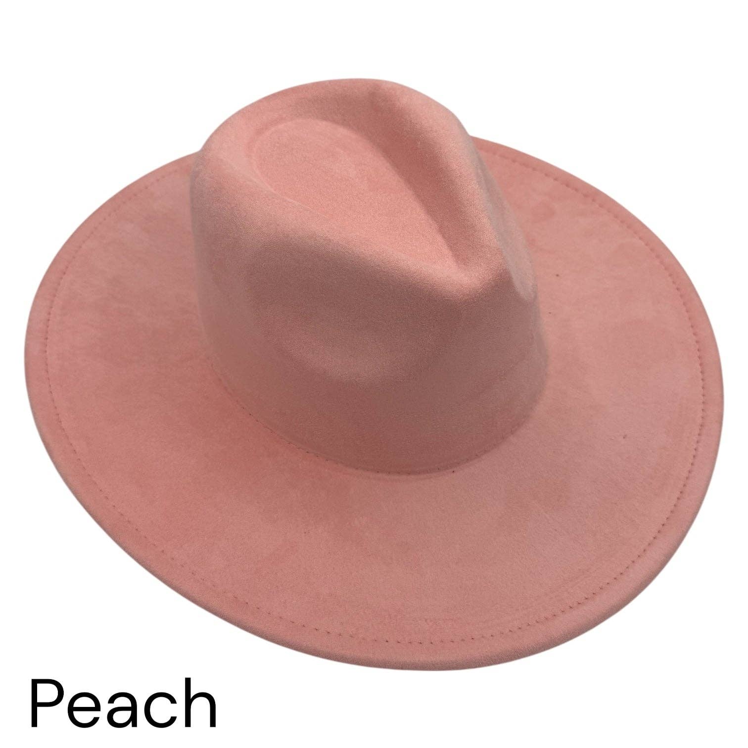 KW Laser Supplies - Wholesale Fedora - Women's - Vegan Suede Wide Brim Hats0