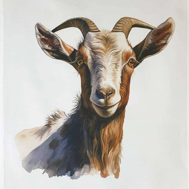 Half a Donkey – wholesale Tea towel – The Goat Head Large Cotton Tea Towel