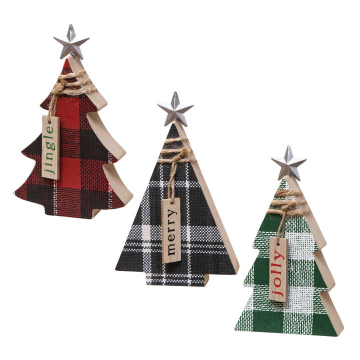 Bright Ideas - Wholesale Christmas Decoration - 3 Asst Christmas Tree Table Sitter