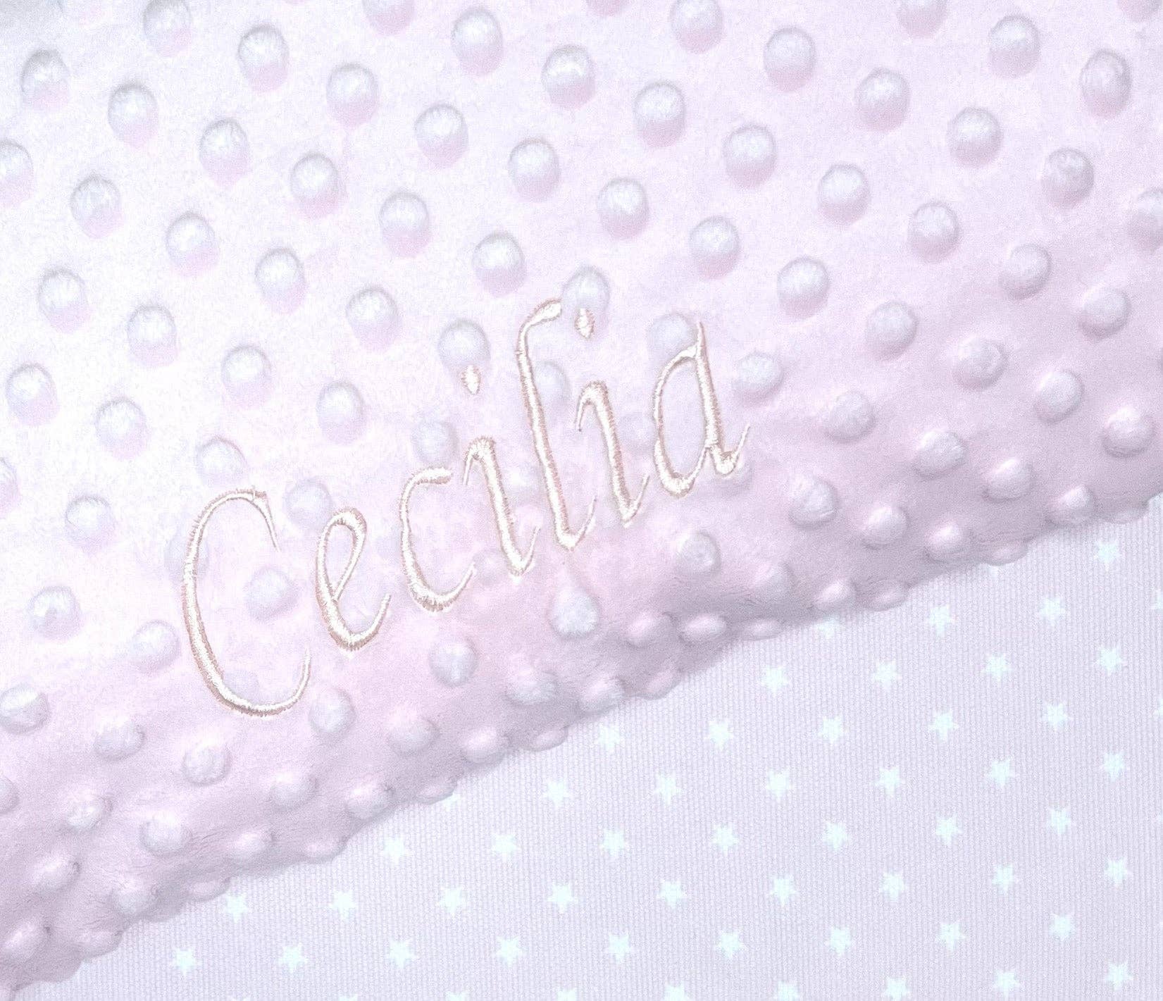 A.Bi.Ci Lab – wholesale Bedding blanket – Kids & Baby – Pink blanket with personalized Minky fabric0