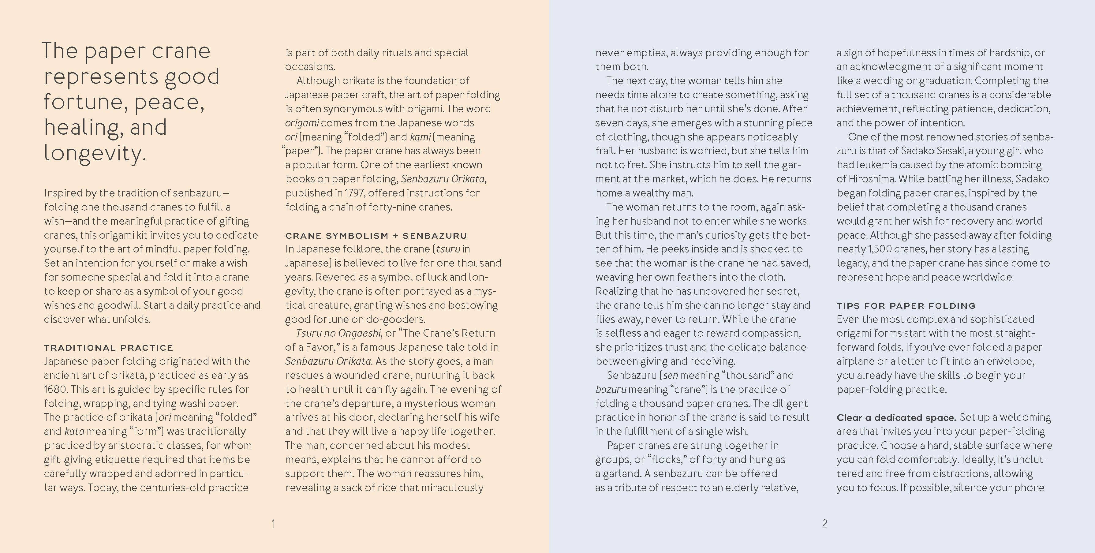 Chronicle Books - Wholesale Origami/Kirigami Paper - Paper Crane a Day8