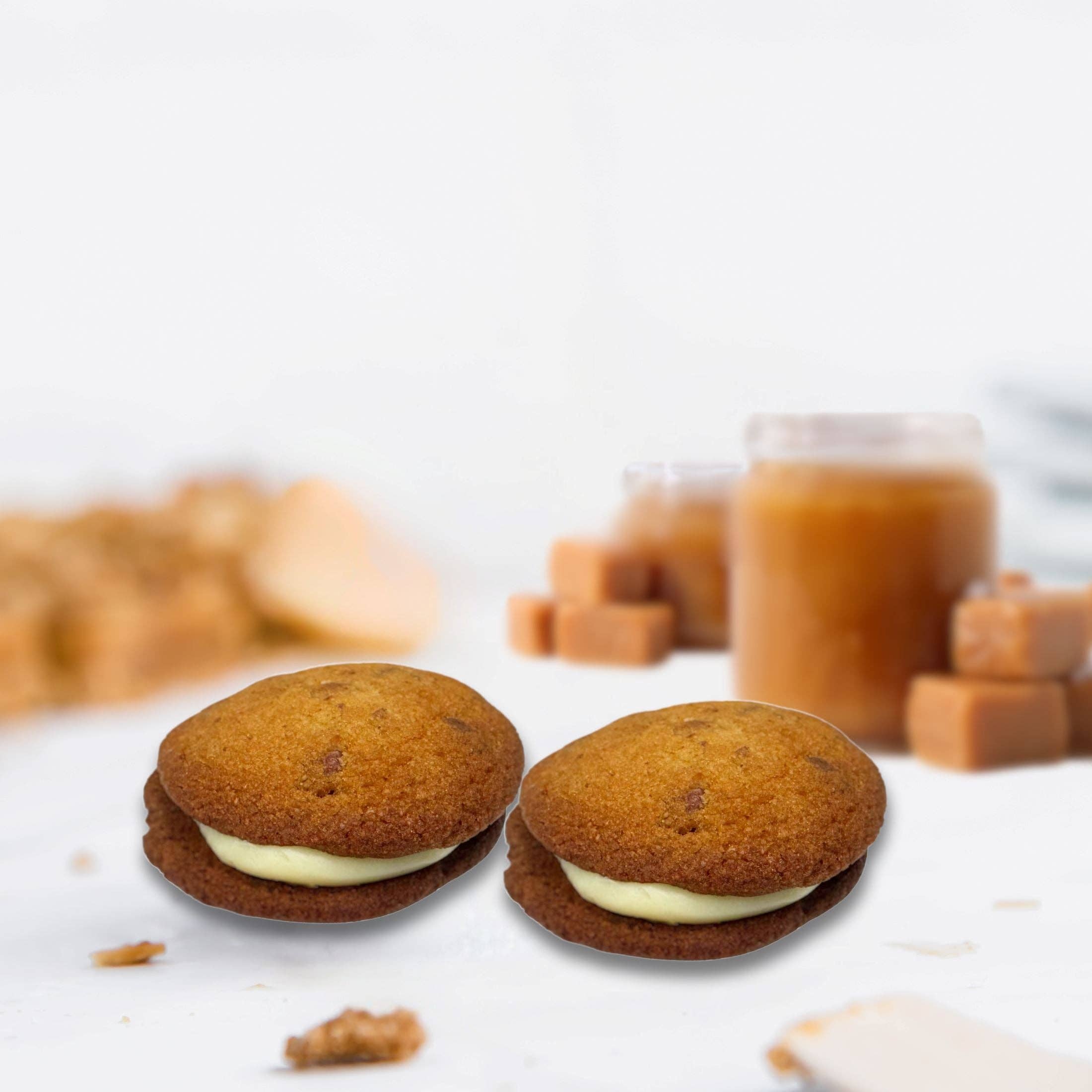 ChipMonk Baking - Wholesale Cookie - Caramel Pecan Keto Cookie Sandwich1