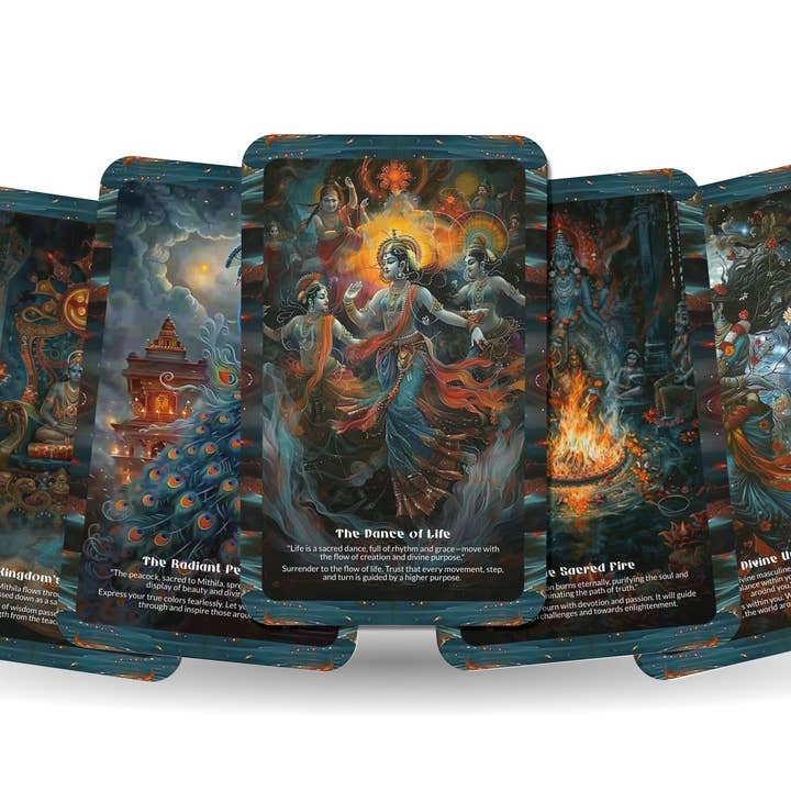 Ibiza Tarot USA - Wholesale Tarot Cards - Oracle of Mithila Kingdom Divine Feminine Wisdom Deck6