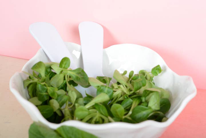 AULICA - Wholesale Serve Bowl - White Melamine Salad Bowl 26X26X8Cm