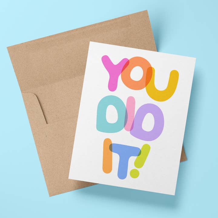 Wee Birdy - Wholesale Graduation card - You Did It! Congratulations Graduation Card1