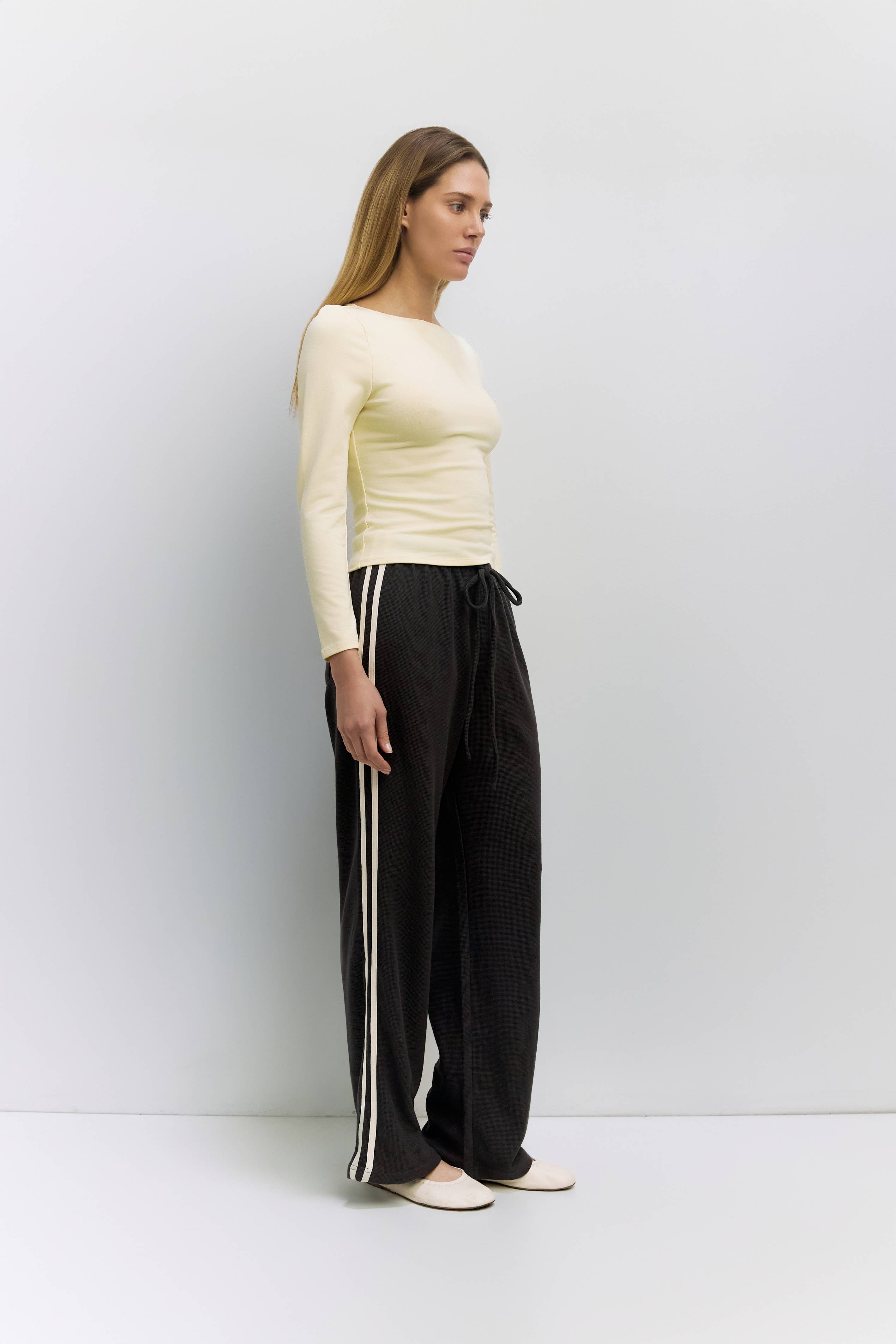 MOD REF - Wholesale Pants - Women's - The Enzo Pants | Women's Wide-Leg Thermal Sport Pants13