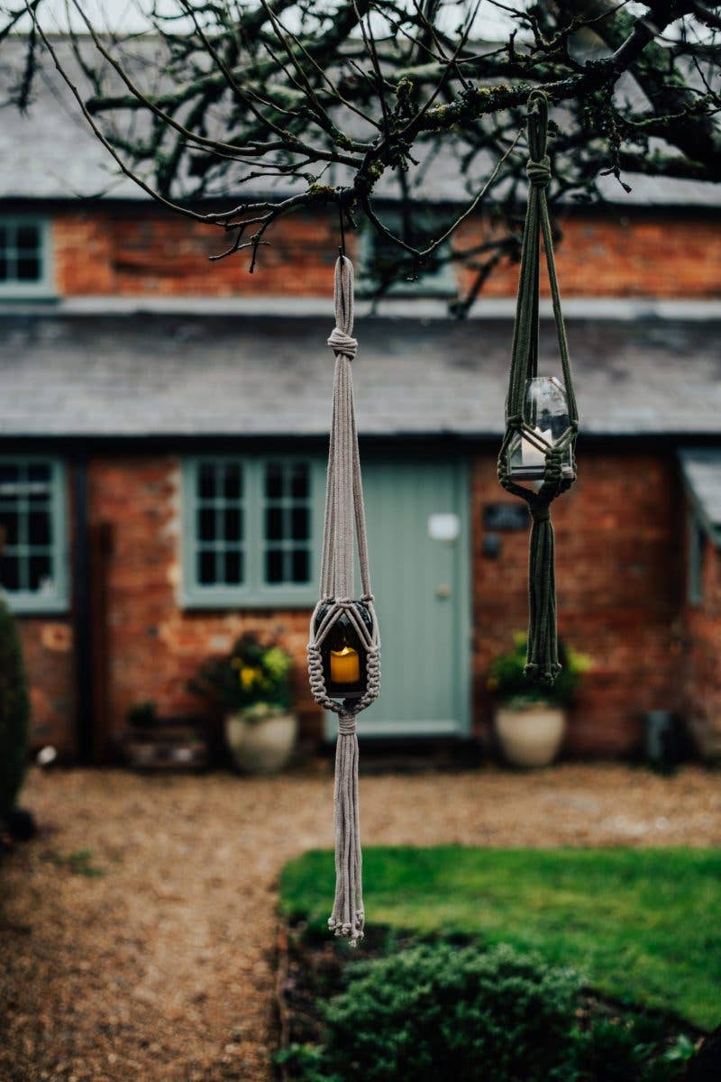 Old Green – wholesale Hanging planter – Rust Oeko-Tex Cotton Cord Hanger9