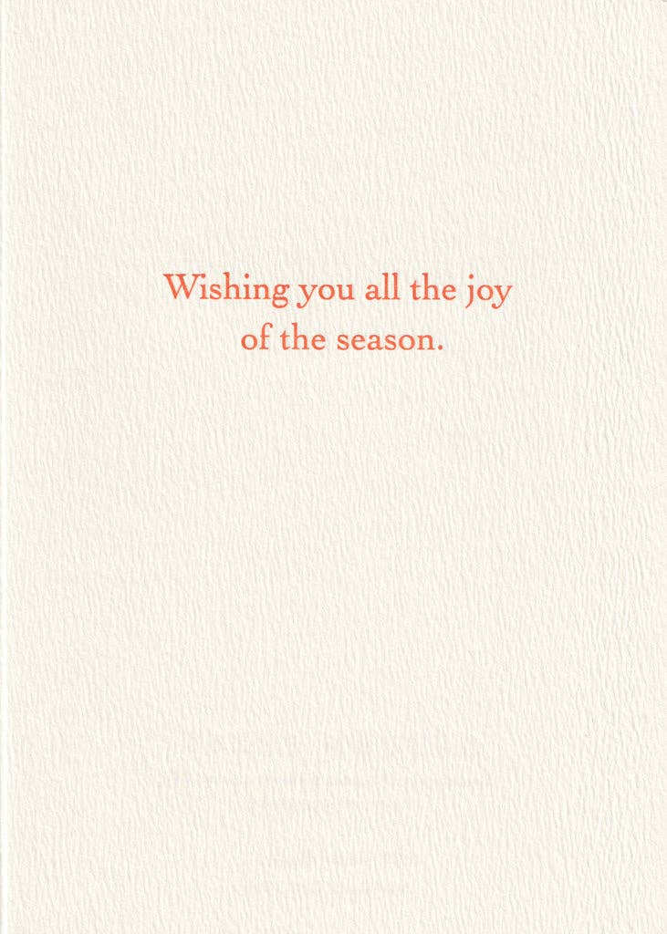 Saturn Press - Wholesale Christmas Card - Evergreen1