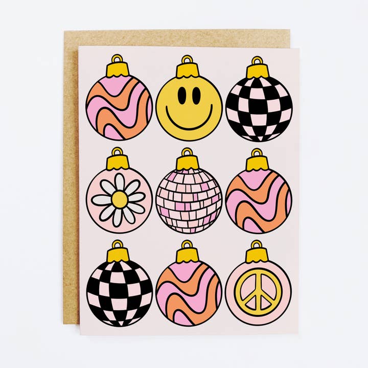 Groovy Ornaments Card for wholesale by KANDS.CO