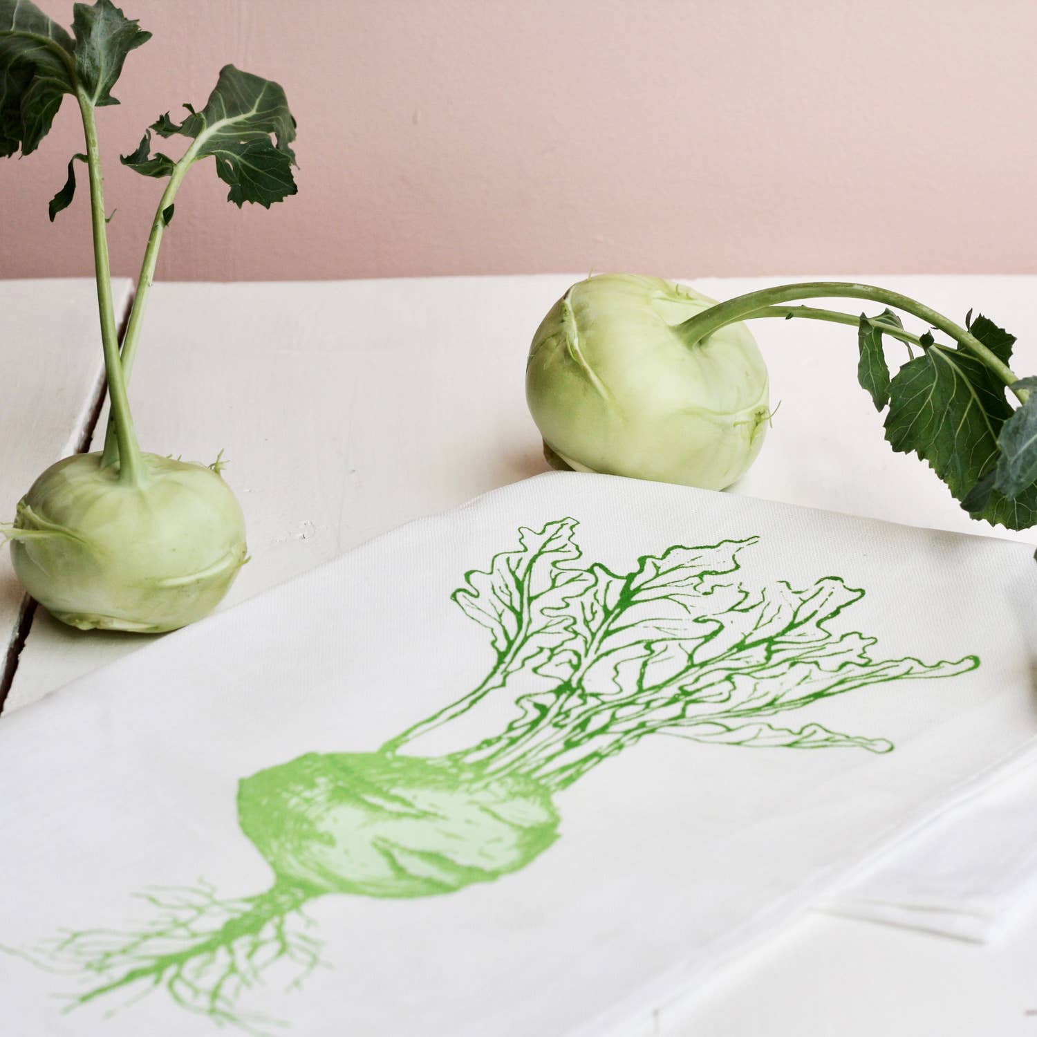 Frohstoff Meike Marie Buchholz - Wholesale Tea Towel - kohlrabi tea towel0