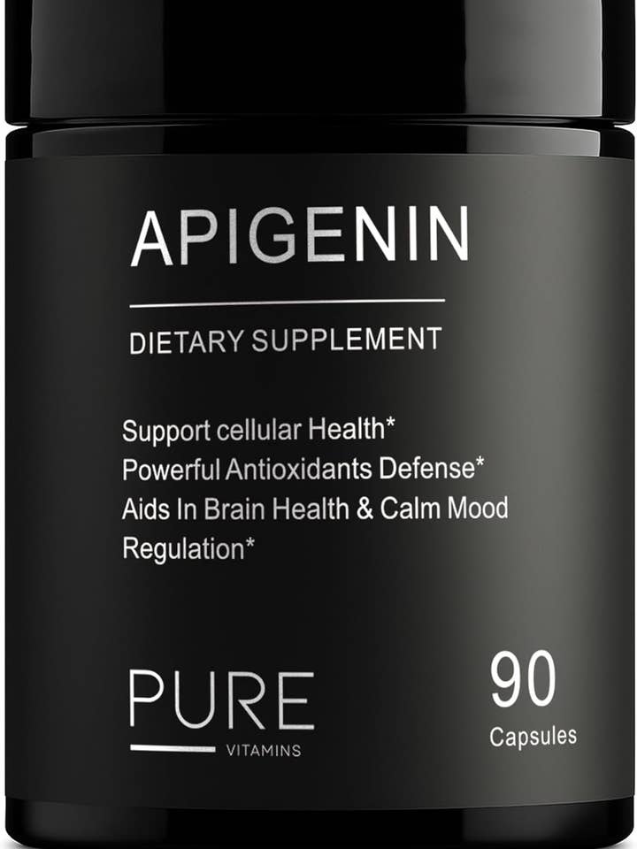 Pure Vitamins Apigenin, 50mg per Serving - 90 Capsule for wholesale by pure Vitamins